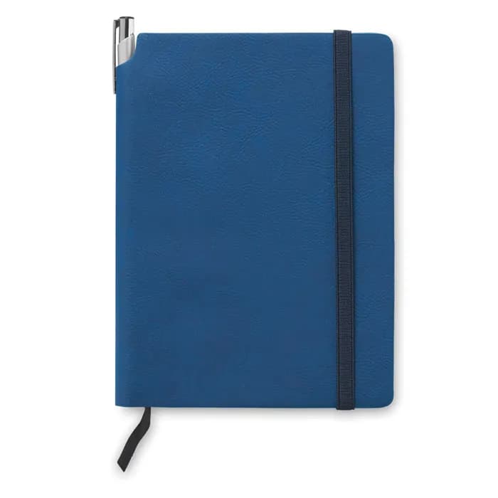 Notizbuch mit PU Cover - SOFTNOTE - Blau