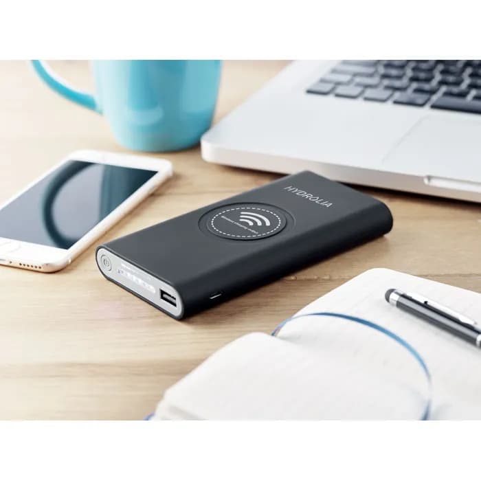 Wireless Powerbank Typ C - VIGOR - Schwarz