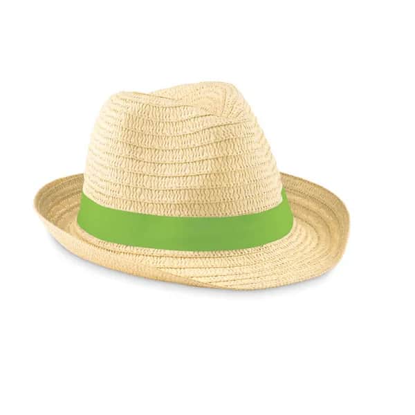 Papierstroh-Hut - BOOGIE - Limette