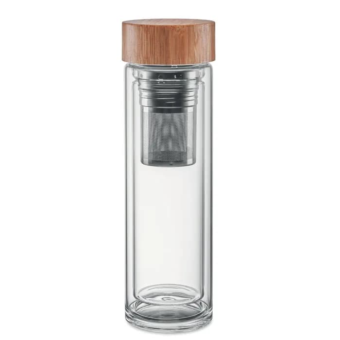 Trinkflasche Glas 400ml - BATUMI GLASS - Transparent