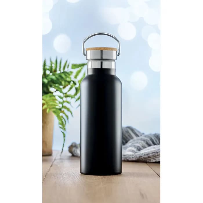 Isolierflasche 500ml - HELSINKI - Schwarz
