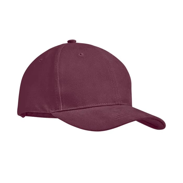 BASEBALL CAP 6 PANELS 270G/M² - TEKAPO - Bordeaux
