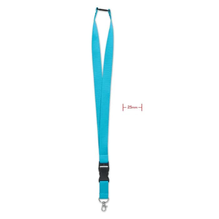 Lanyard mit Metallkarabiner - WIDE LANY - Türkis