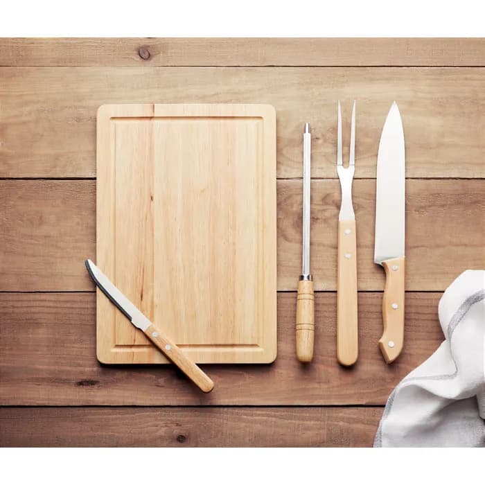 4teiliges Barbecue Werkzeug - GRILLE - Schwarz