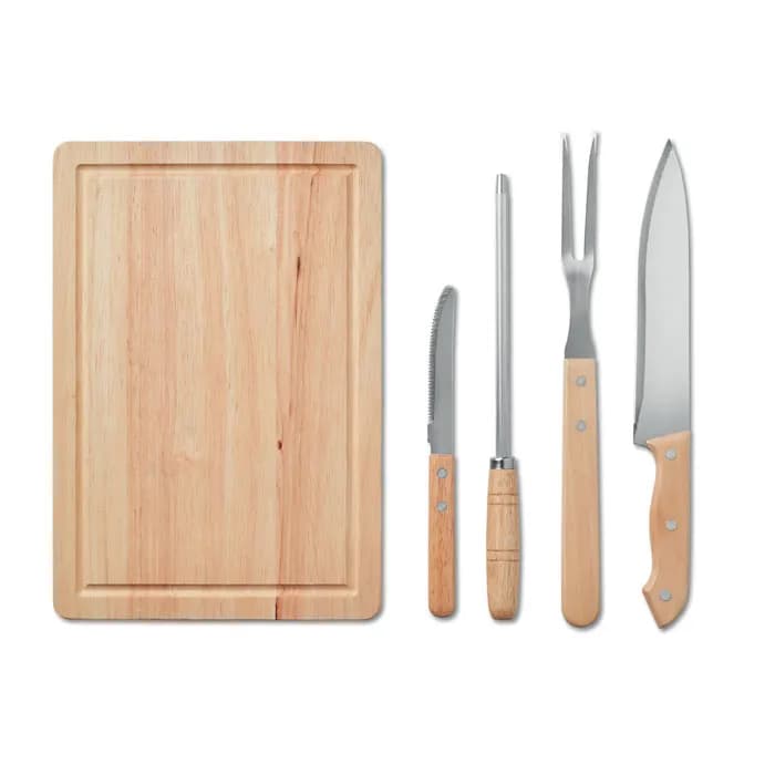 4teiliges Barbecue Werkzeug - GRILLE - Schwarz