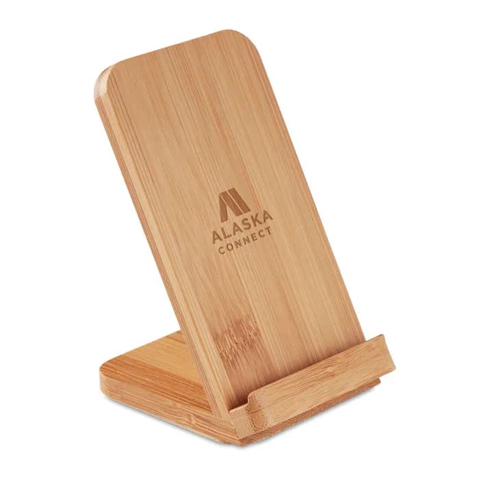 Smartphone Halter Ladestation - WIRESTAND - Holz