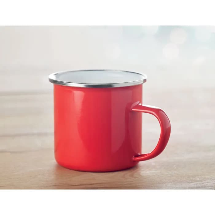Vintage Kaffeebecher - PLATEADO - Rot