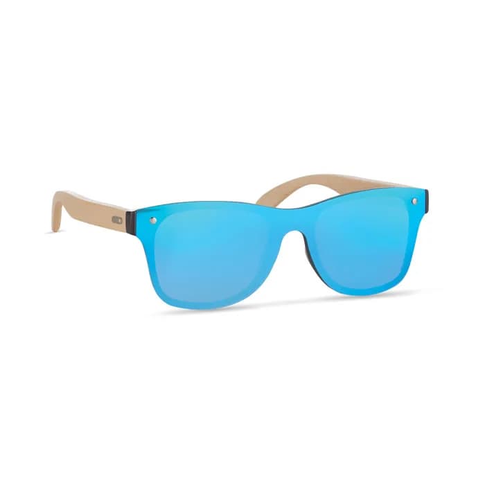 Sonnenbrille mit Bambus - ALOHA - Blau