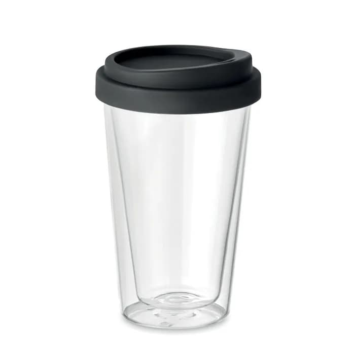 Borosilikat Trinkglas 350ml - BIELO TUMBLER - Schwarz