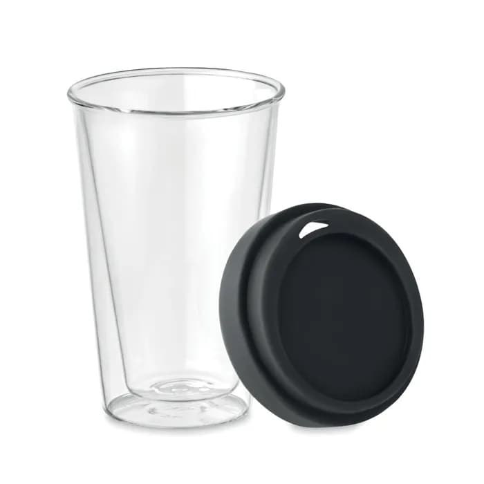 Borosilikat Trinkglas 350ml - BIELO TUMBLER - Schwarz