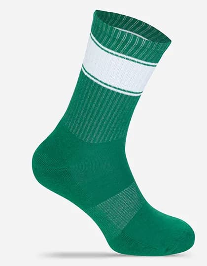 Tennis Socks Colored - Green/White