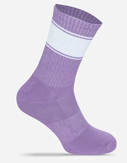 Tennis Socks Colored - Lilac/White