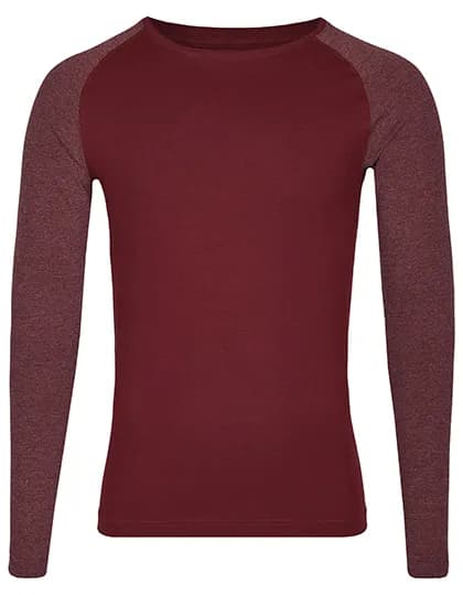 my mate - Unisex Long Sleeve - Burgundy/Heather Burgundy