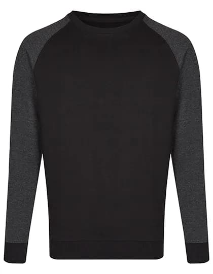 my mate - Men´s Crew Neck Sweat - Black/Heather Black