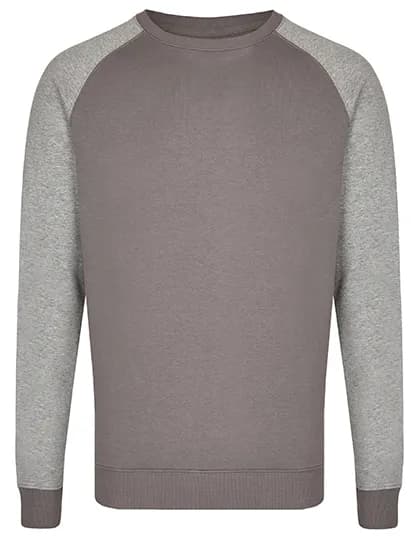 my mate - Men´s Crew Neck Sweat - Grey Solid/Heather Grey