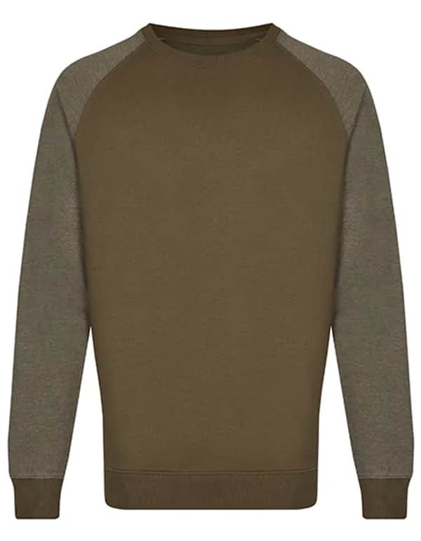 my mate - Men´s Crew Neck Sweat - Olive/Heather Olive