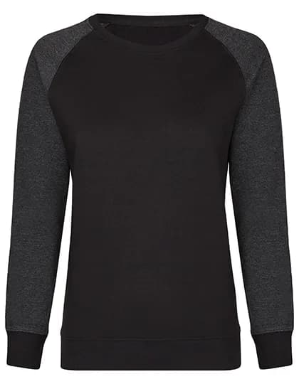 my mate - Ladies´ Crew Neck Sweat - Black/Heather Black