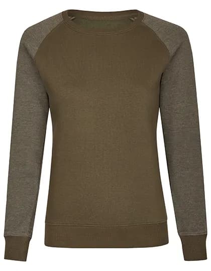 my mate - Ladies´ Crew Neck Sweat - Olive/Heather Olive