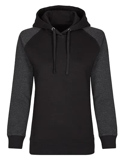 my mate - Ladies´ No Pocket Hoody - Black/Heather Black