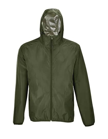 Unisex Waterproof Windbreaker Jacket Andrea - Deep Khaki