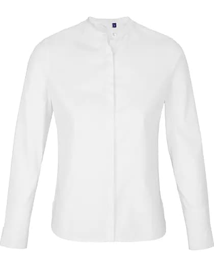 Women´s Mao Collar Shirt Bart - Optic White