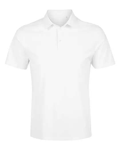 Men´s Mercerised Jersey Polo Shirt Relax Oscar - Optic White