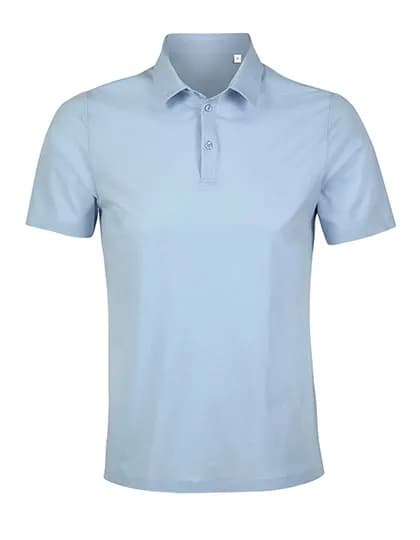 Men´s Mercerised Jersey Polo Shirt Relax Oscar - Soft Blue