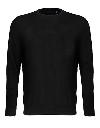 Men´s Round-Neck Sweater Stuart - Deep Black