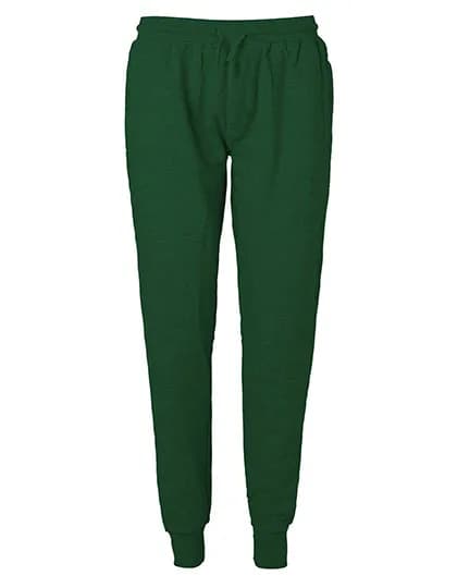 Sweatpants With Cuff And Zip Pocket - Bottle Green