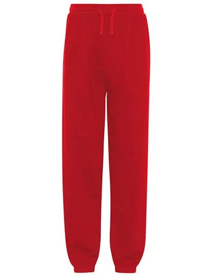 Unisex Sweatpants With Elastic Cuff - Red