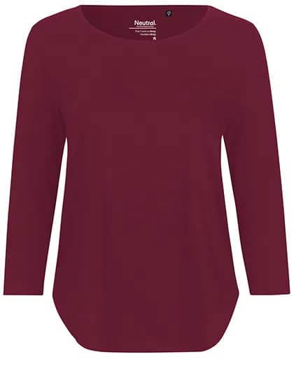 Ladies´ Three Quarter Sleeve T-Shirt - Bordeaux