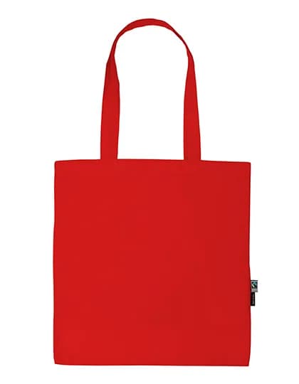 Shopping Bag With Long Handles - Red