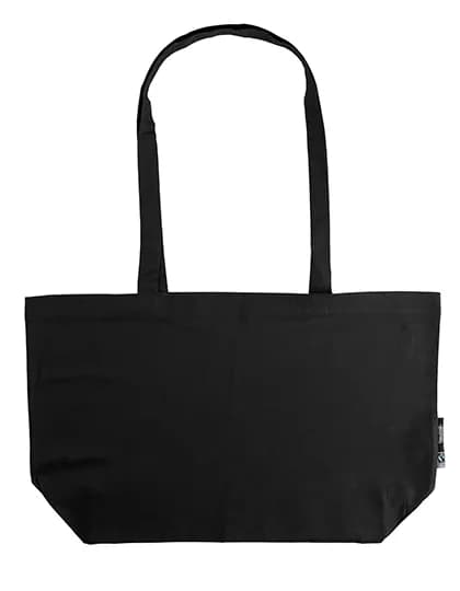 Shopping Bag With Gusset - Black