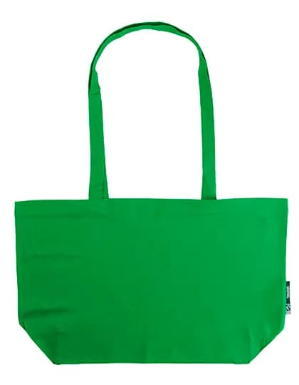 Shopping Bag With Gusset - Green
