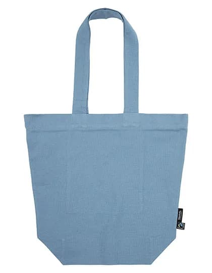 Panama Bag With Zipper - Dusty Indigo