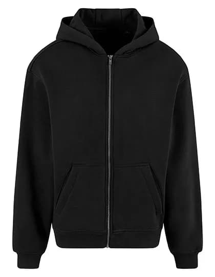 Oversized Zip Hoody - Black