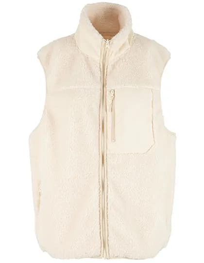 Bonded Sherpa Vest - White Sand