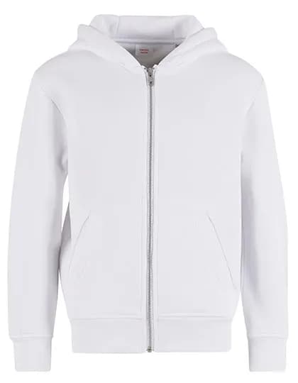 Kids Oversized Zip Hoody - White