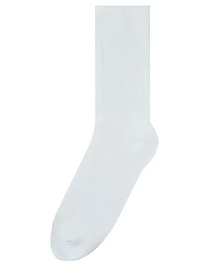 Sportsocken mit Druckfläche - White