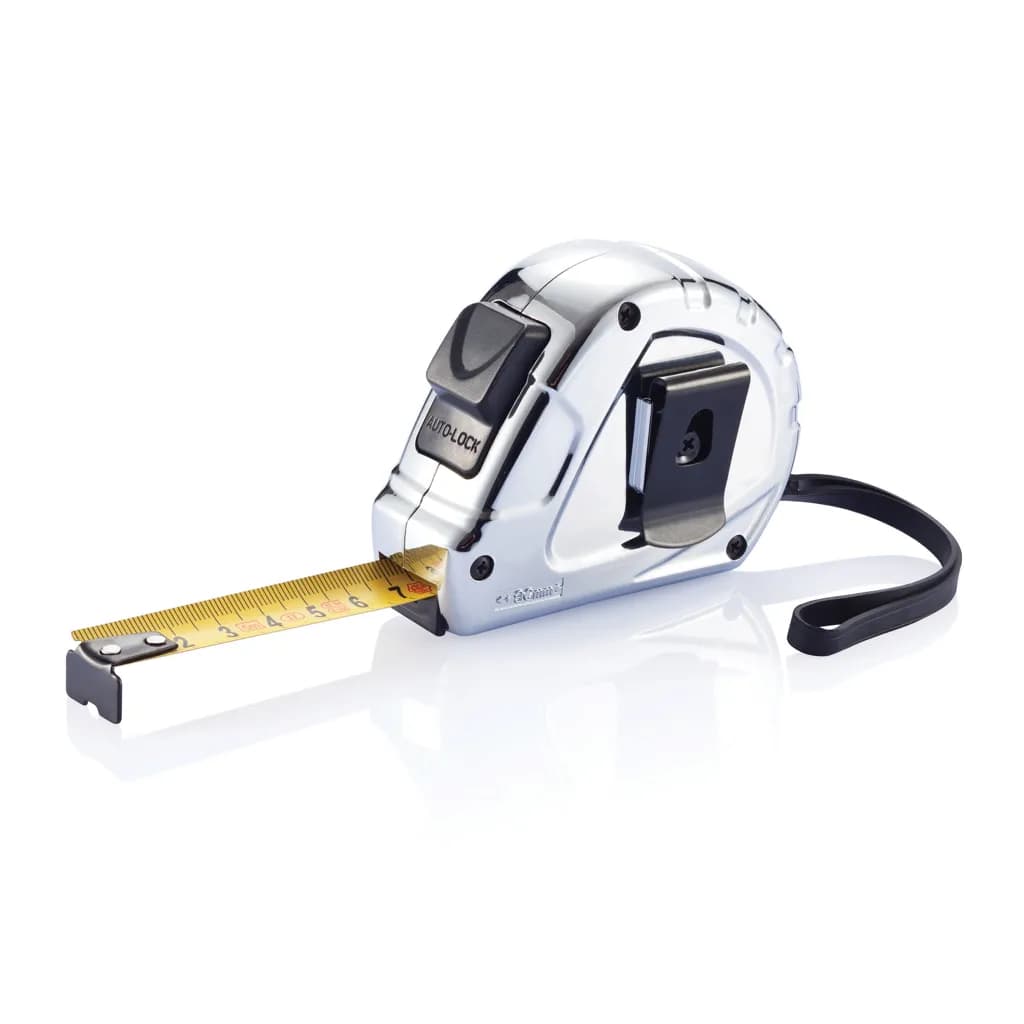 3m/16mm Auto-Stopp Maßband Ergonomic - silber
