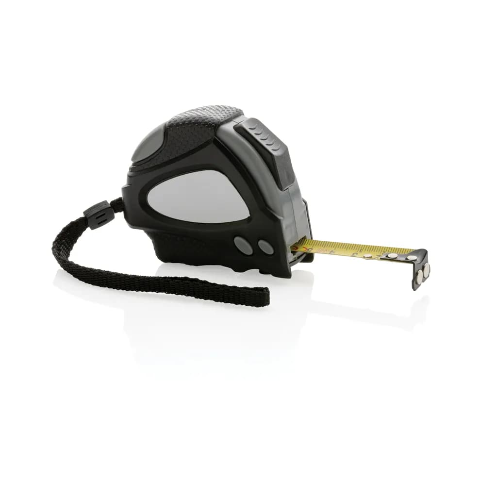 Auto-Stop-Maßband aus recyceltem Kunststoff, 3m/16mm - schwarz