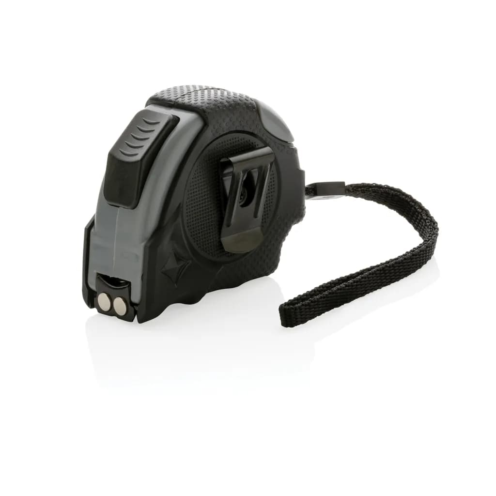 Auto-Stop-Maßband aus recyceltem Kunststoff, 3m/16mm - schwarz