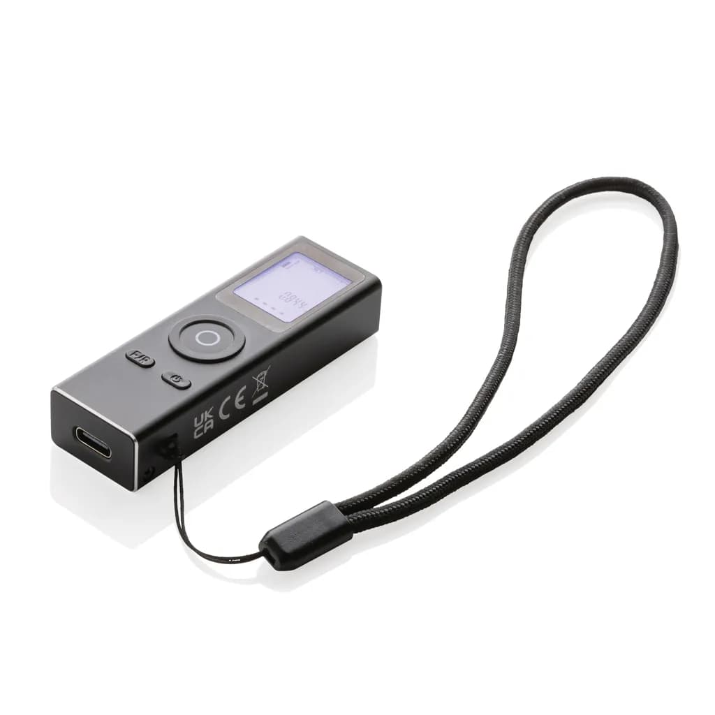 Gear X 30m Lasermessgerät aus RCS recyceltem Aluminum - schwarz