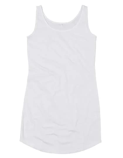 Curved Vest Dress - White