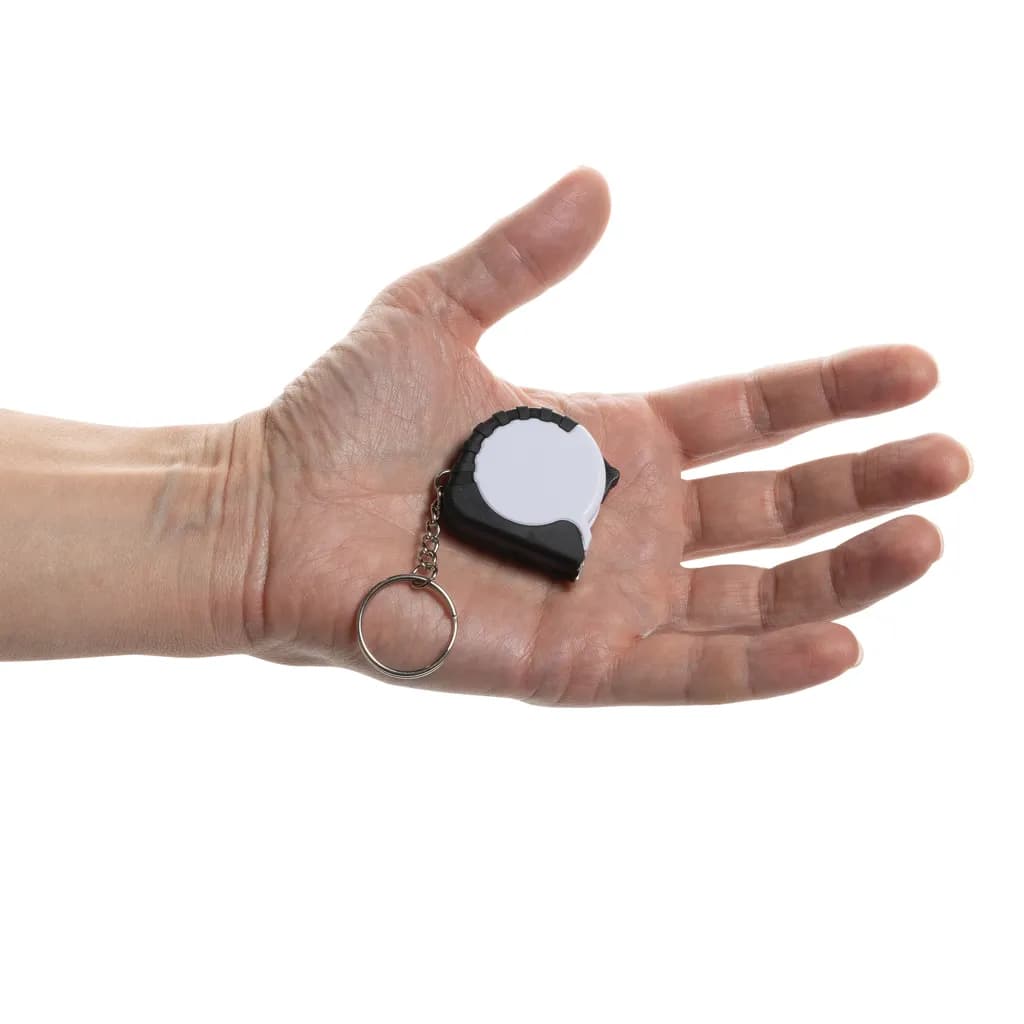 MeasureMate 1m Schlüsselband aus RCS recyceltem ABS - weiß