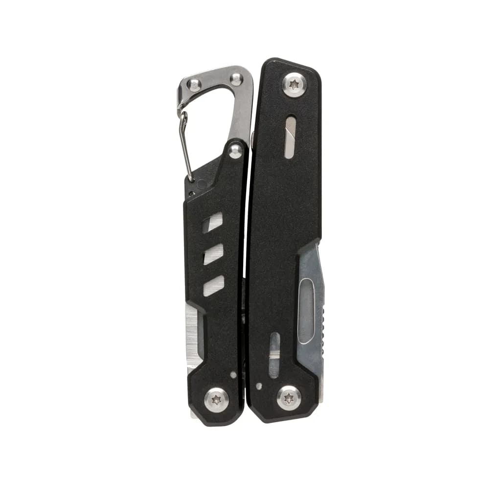 Solid Multitool mit Karabiner - schwarz
