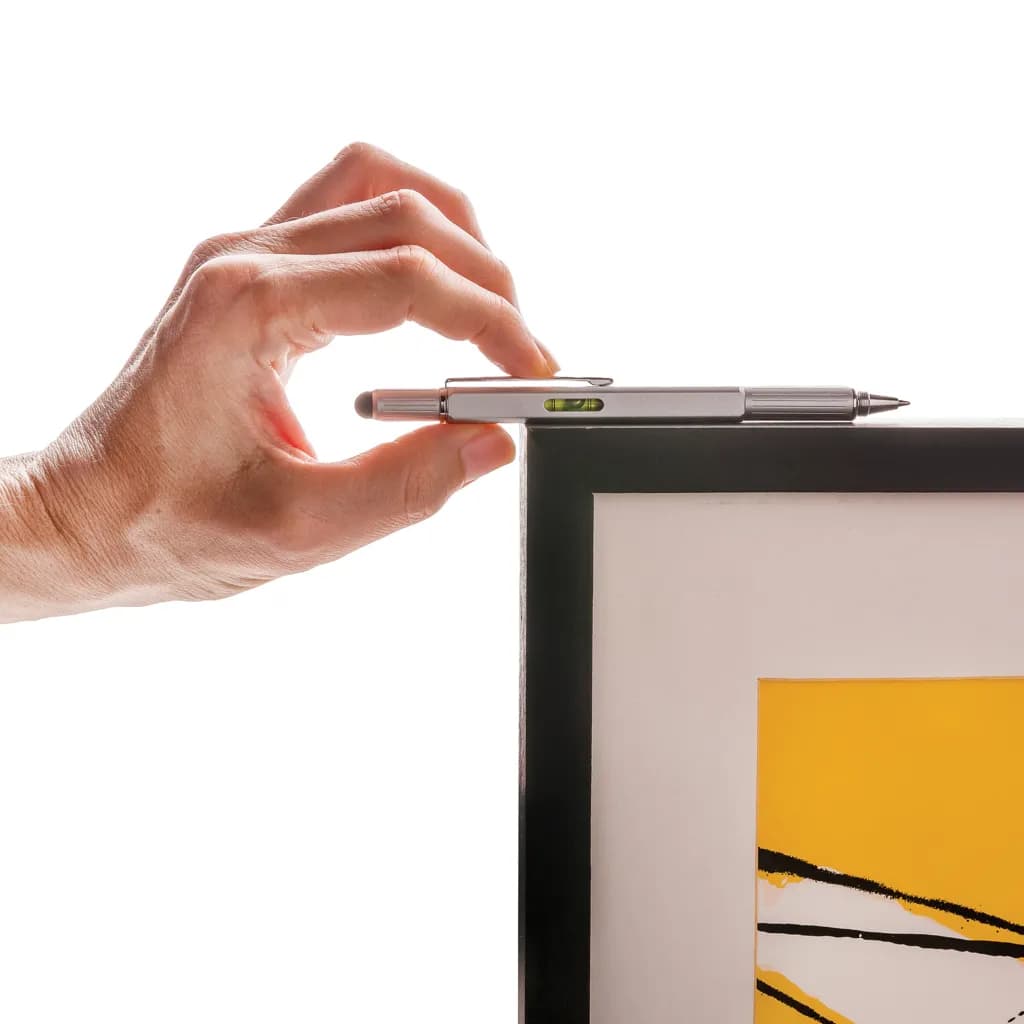 5-in-1 Aluminium Tool-Stift - grau