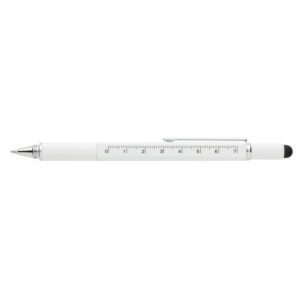 5-in-1 Aluminium Tool-Stift - weiß