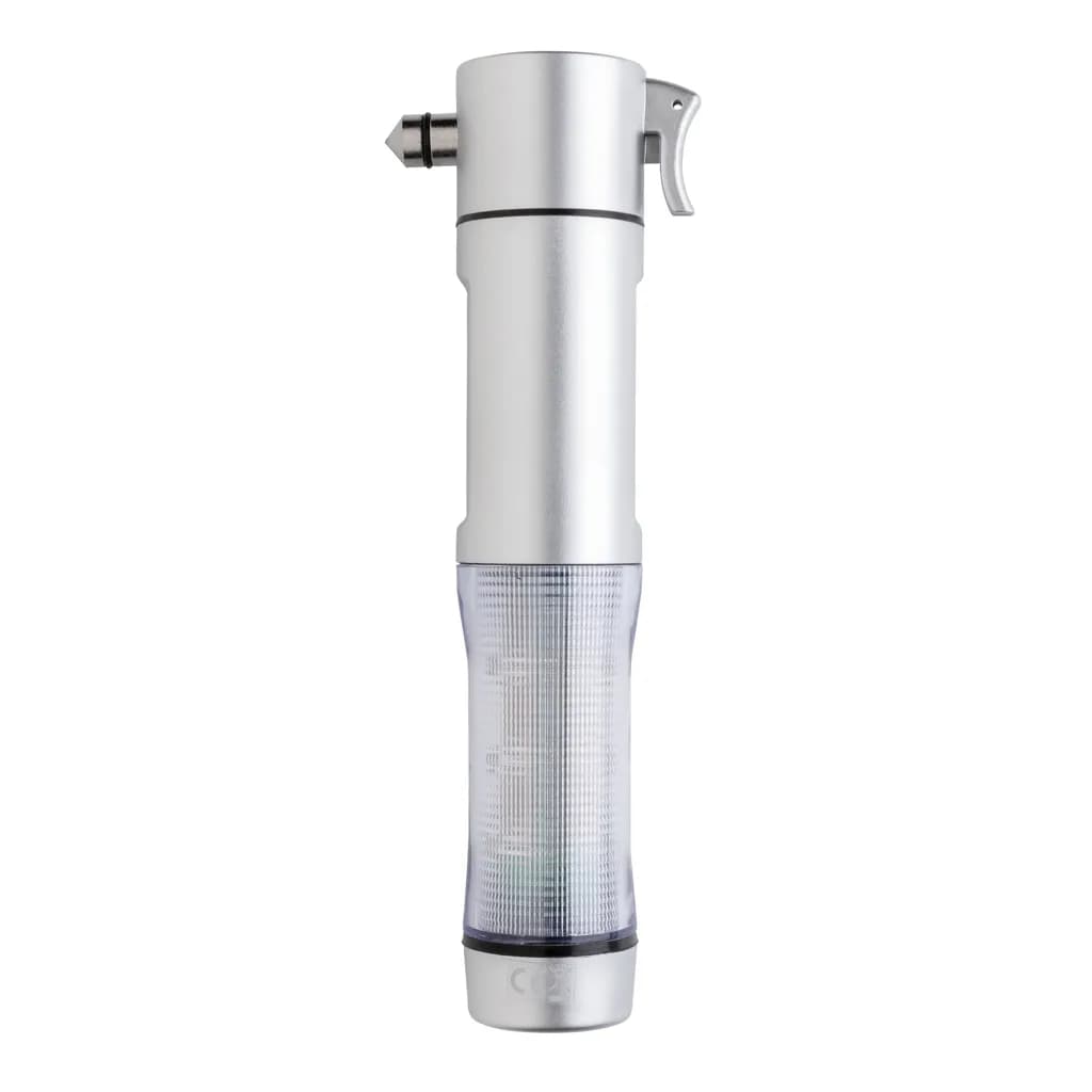 Notfalllicht mit Nothammer - silber