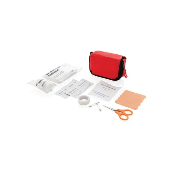 Erste Hilfe Set in Tasche - rot